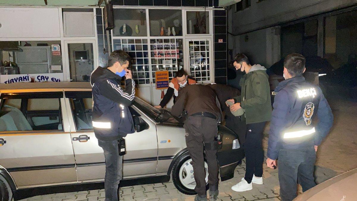 Düzce'de cezadan kaçarken bahçeye saklandı: Eve gidiyordum