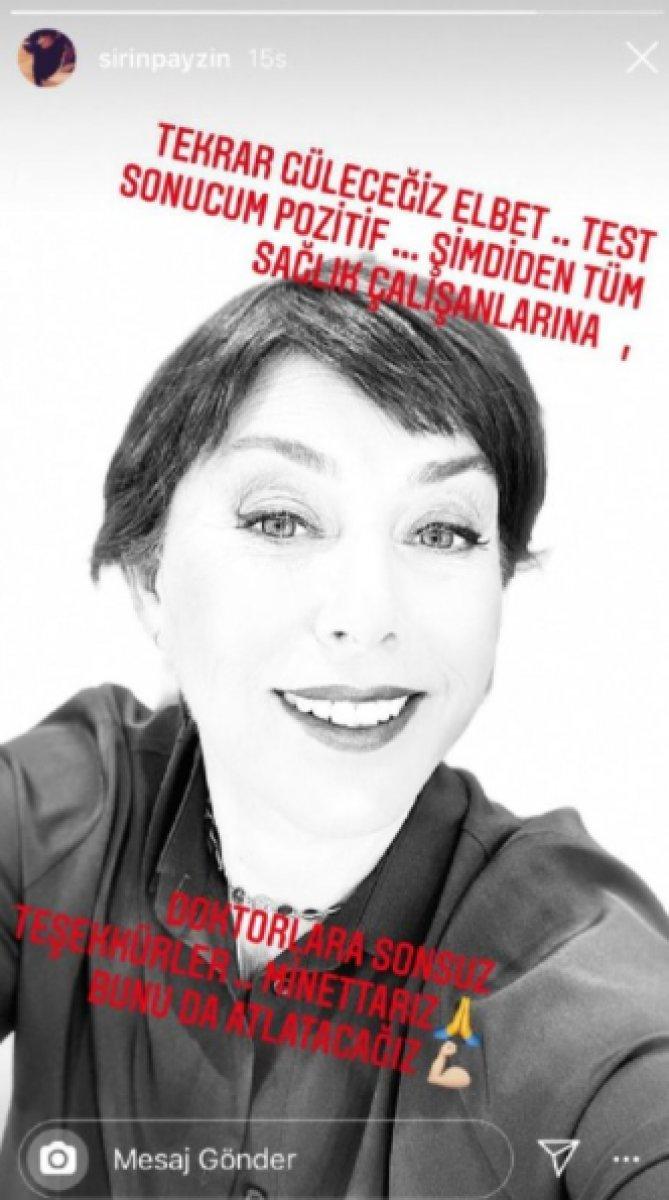 Şirin Payzın koronavirüse yakalandı
