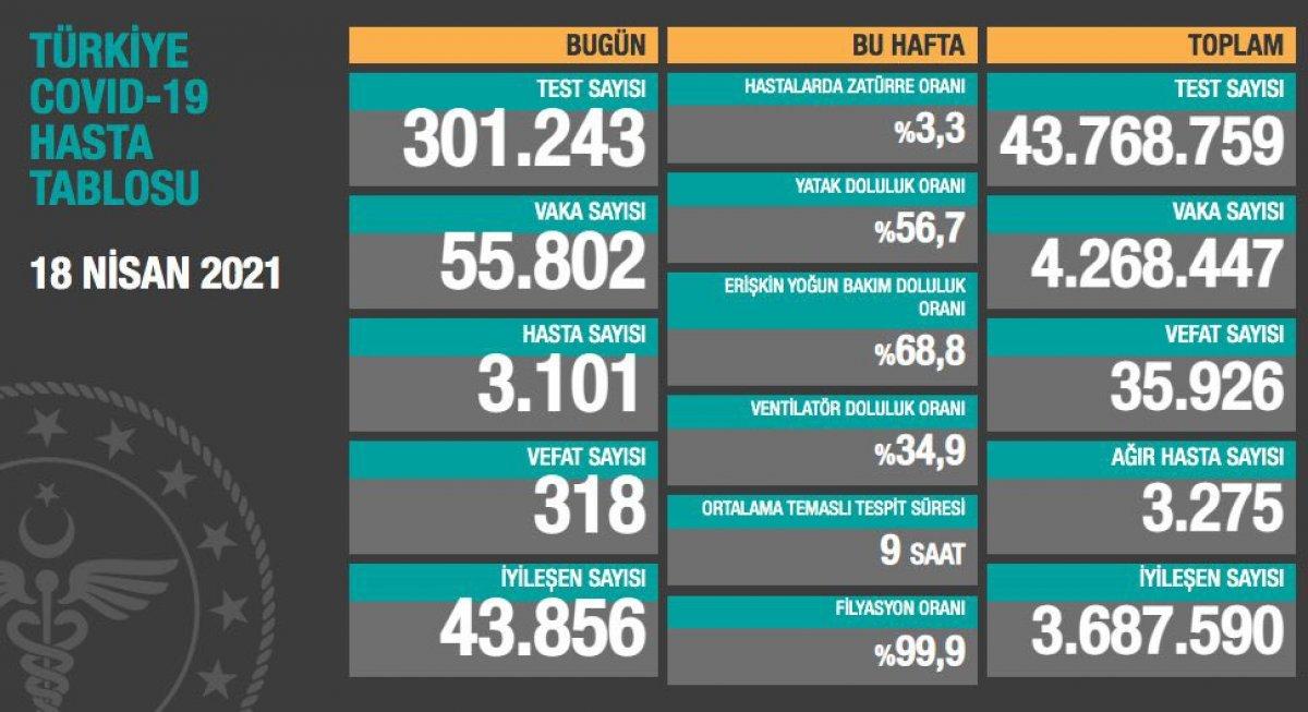 18 Nisan Türkiye'de koronavirüs raporu