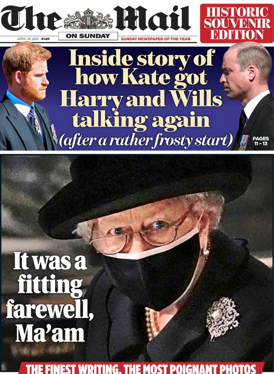 Prens Philip'in cenaze töreni İngiliz basınında