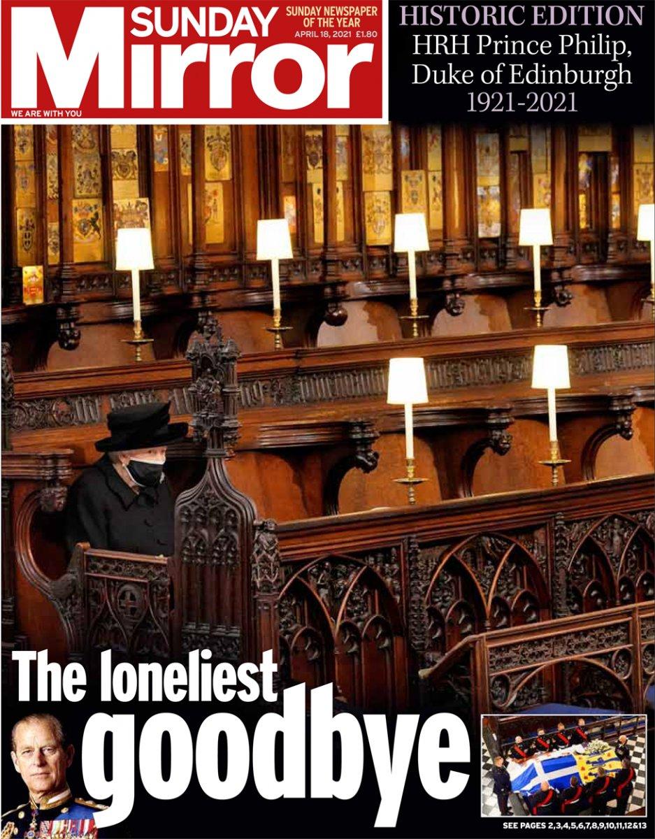 Prens Philip'in cenaze töreni İngiliz basınında