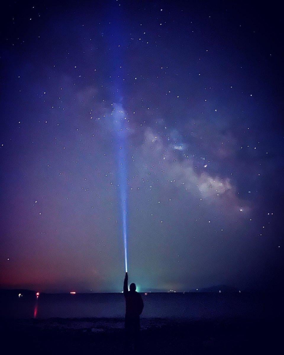 İzmir’de cep telefonu kamerası ile samanyolunu görüntüledi