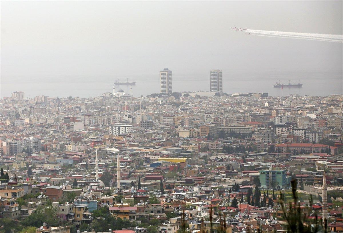 Türk Yıldızları, Hatay semalarında uçtu