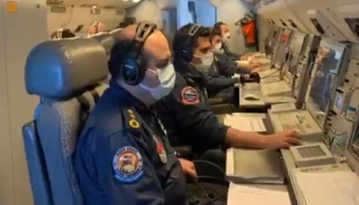 TSK'nın 'E-7T HİK' uçağı Romanya hava sahasında