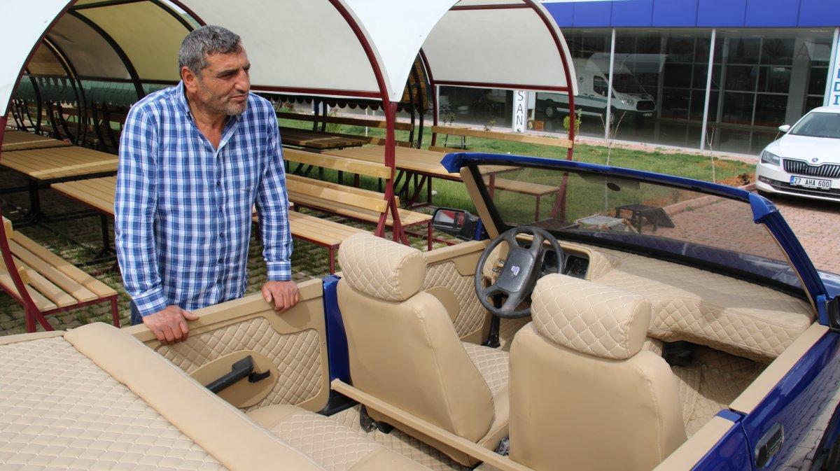 Elazığ'da hurda otomobil, lüks otomobile döndü