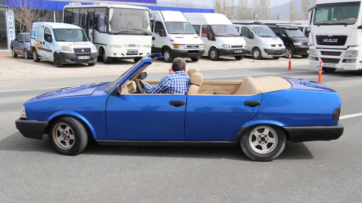 Elazığ'da hurda otomobil, lüks otomobile döndü