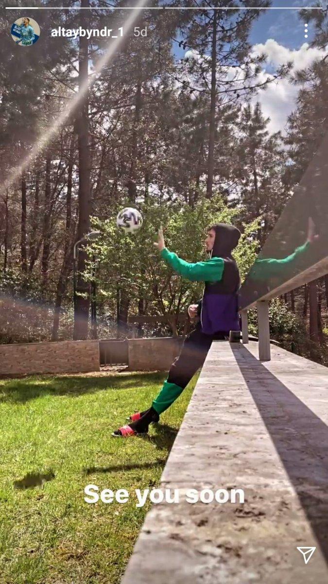 Altay Bayındır bireysel idmanlara başladı