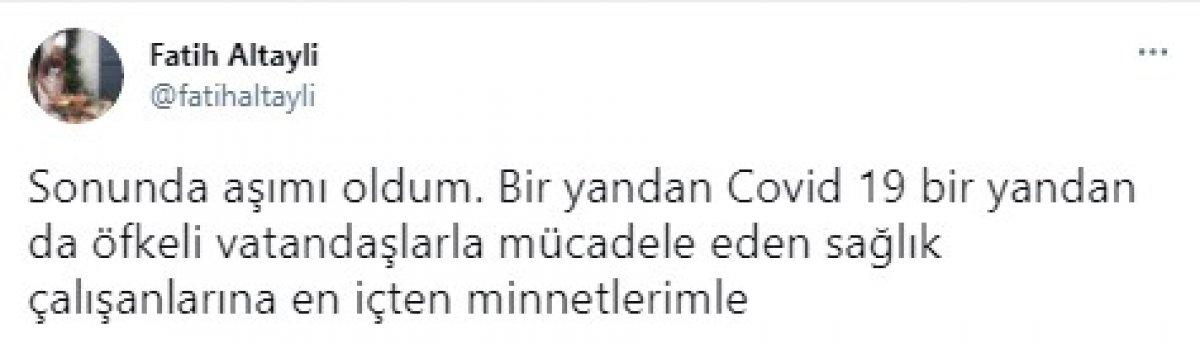 Fatih Altaylı koronavirüs aşısı oldu