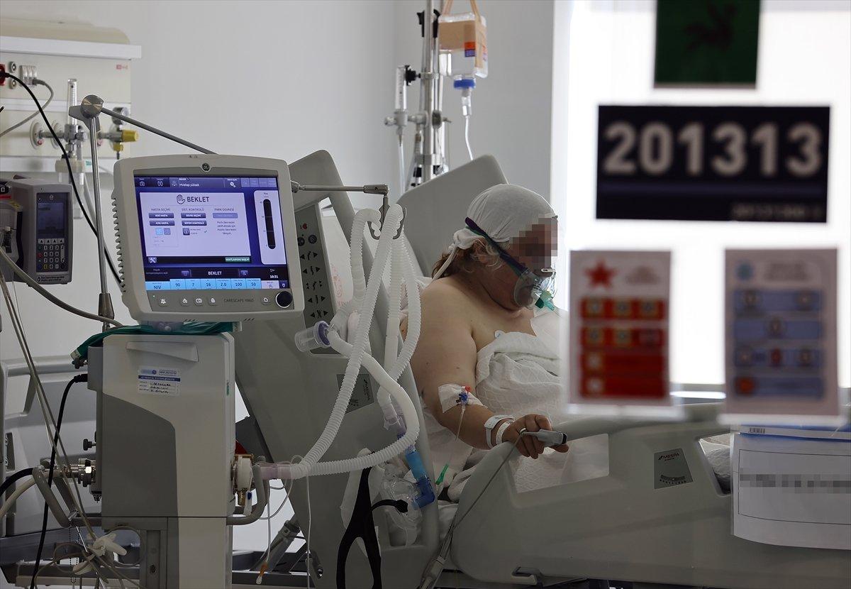 Ankara Şehir Hastanesi'nin koronavirüs yoğun bakım ünitesinde tedaviler sürüyor