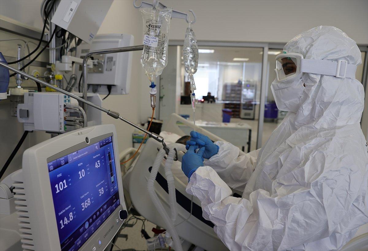 Ankara Şehir Hastanesi'nin koronavirüs yoğun bakım ünitesinde tedaviler sürüyor