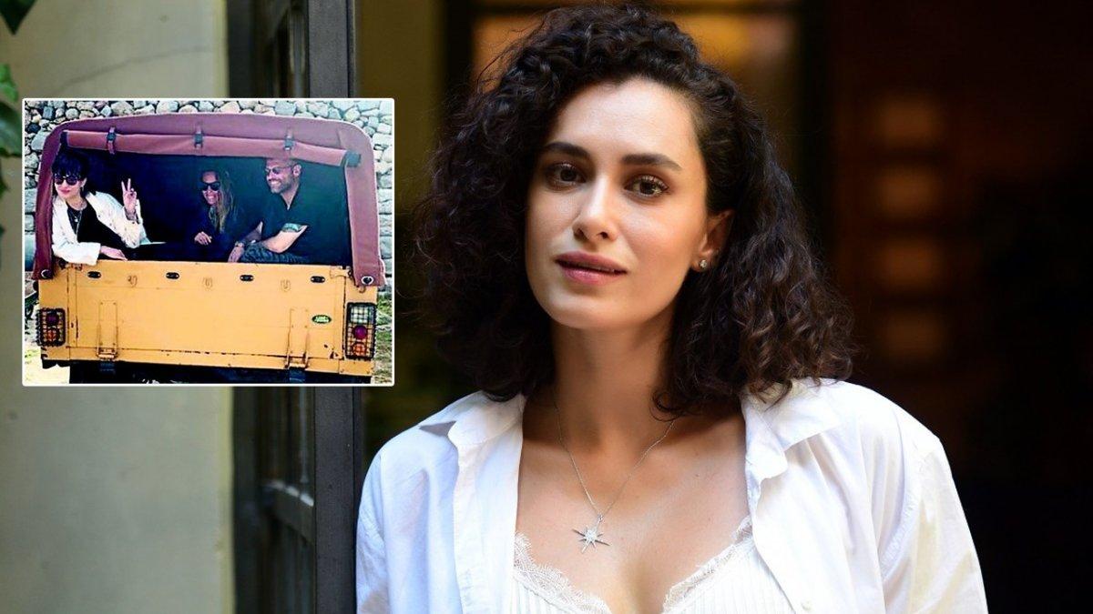 Hande Doğandemir otostop çekti