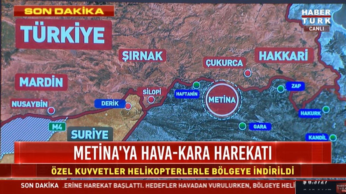 Kuzey Irak'taki Metina bölgesinin önemi