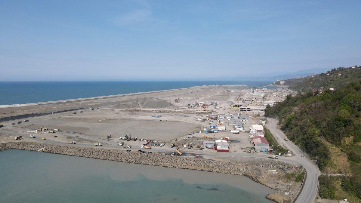 Rize-Artvin Havalimanı’nda çalışmalar sürüyor