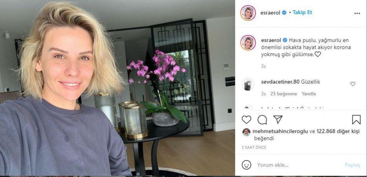 Esra Erol'dan sıfır makyaj pozu