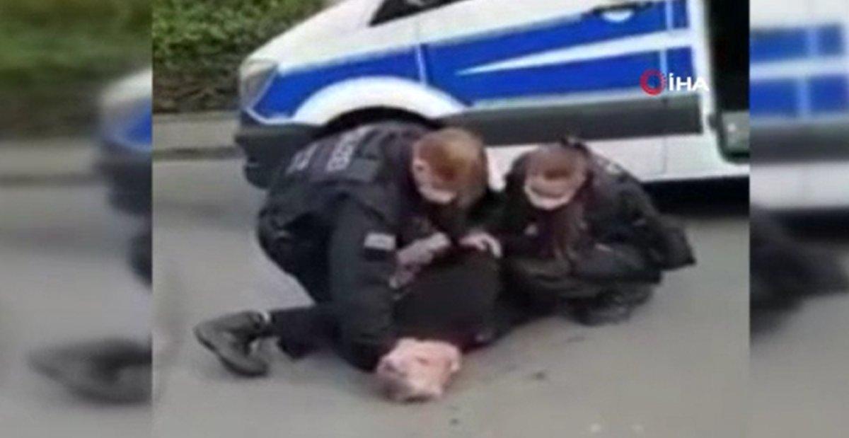 Alman polisinden Türk vatandaşa ‘George Floyd’ müdahalesi