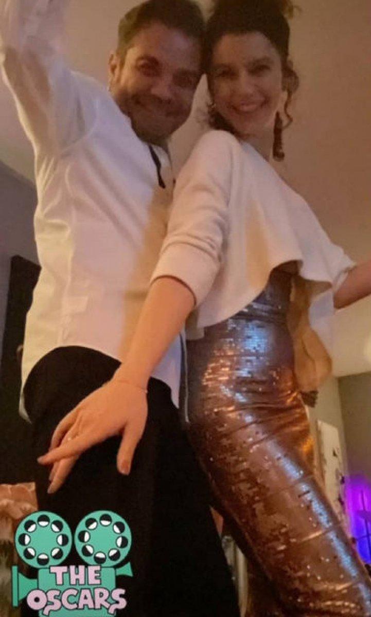 Beren Saat ve Kenan Doğulu'nun Oscar paylaşımı