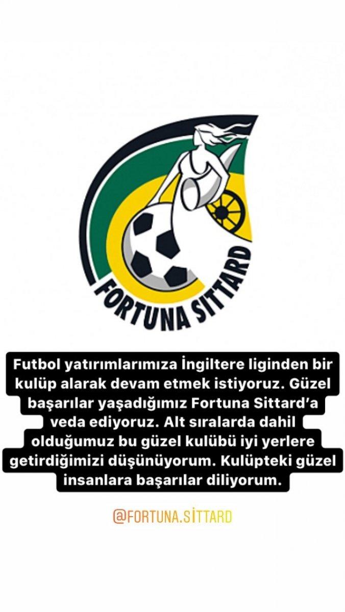 Acun Ilıcalı, Fortuna Sittard'dan ayrıldı