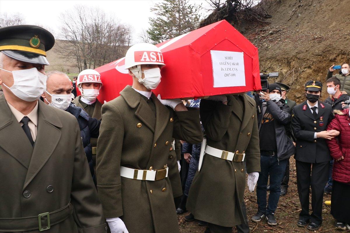 Şehit Uzman Çavuş Aygün Çakar, Samsun'da defnedildi