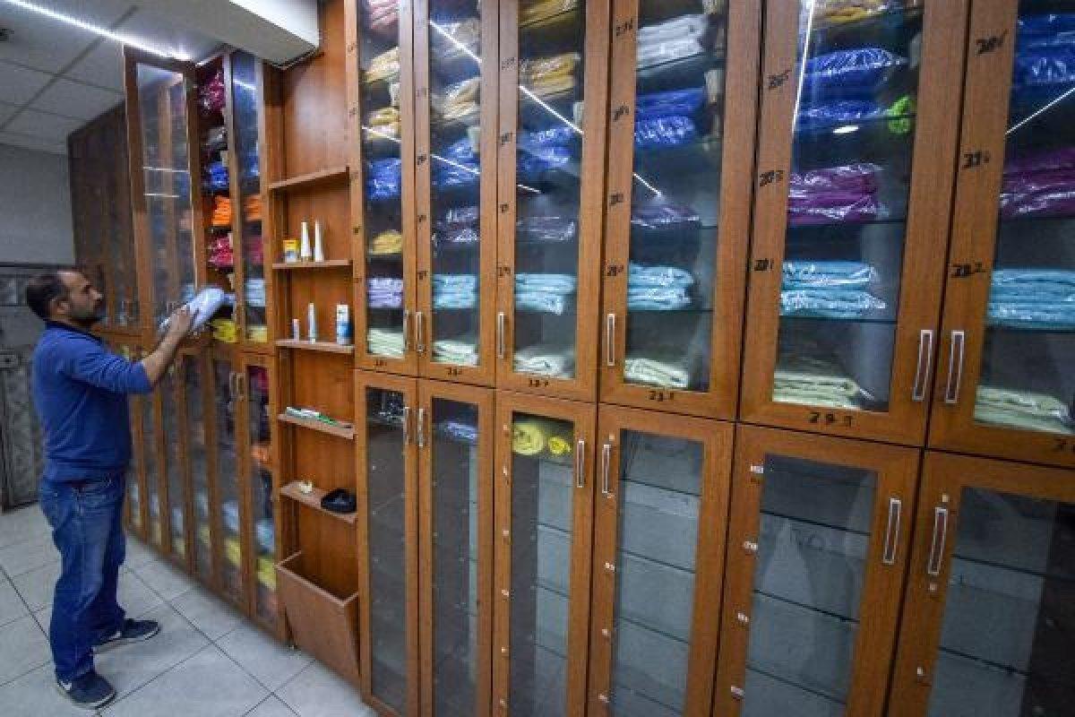 Antalyalı berberden müşterilerine özel dolap