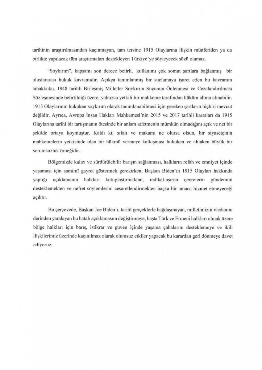 TBMM'den ortak 'Soykırım' bildirisi