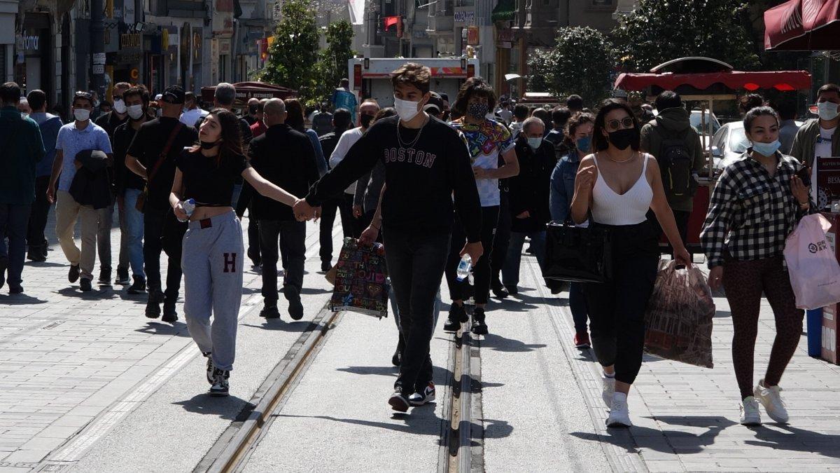 İstiklal'de kapanma yoğunluğu