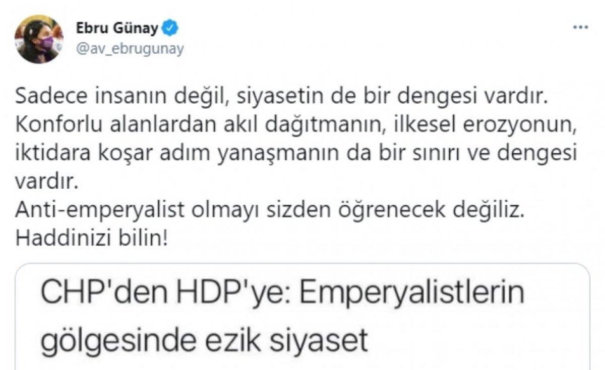 CHP'den HDP'ye 'haddinizi bilin' cevabı: Geçsinler bunları