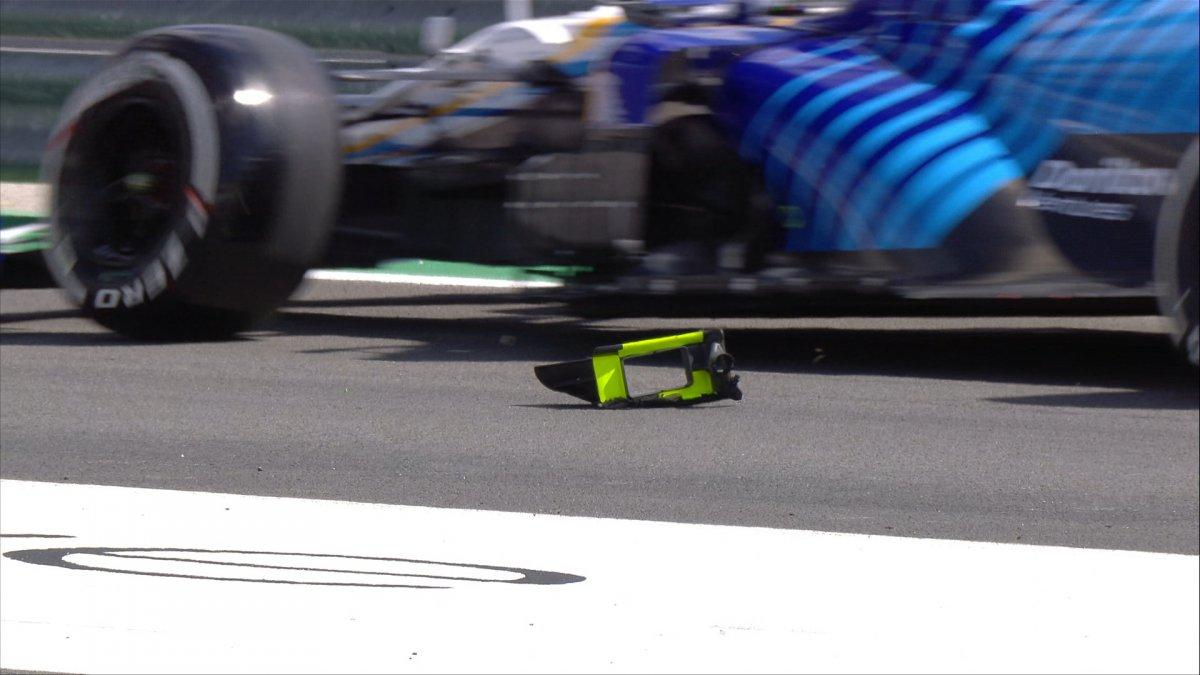 Formula 1'de kazadan son anda dönüldü