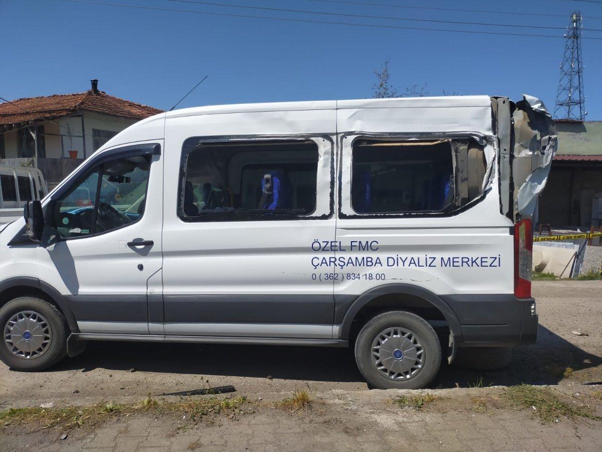 Samsun’da kaza yapan araç kaldırımda yürüyen çifte çarptı