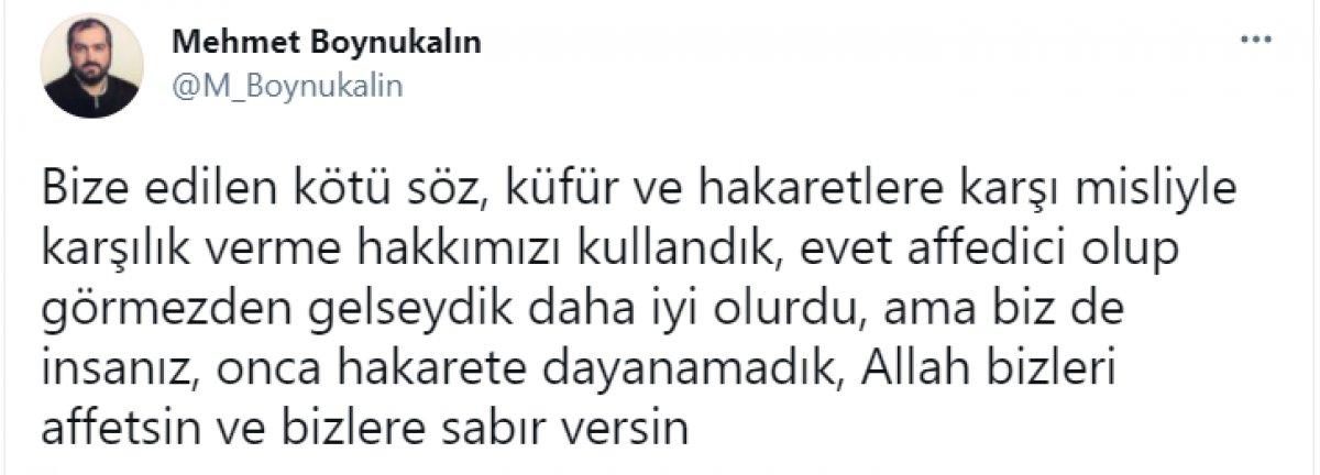 Mehmet Boynukalın’dan yeni paylaşım: Allah bizlere sabır versin