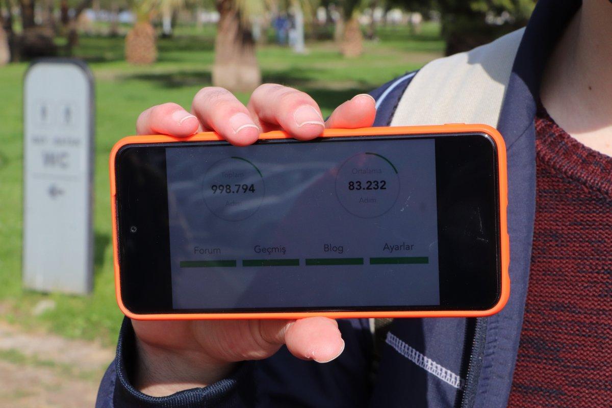 Samsun'da otobüse parası yetmeyince yürümeyi hobi edindi