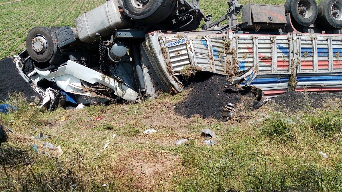 kömür kamyonu kaza