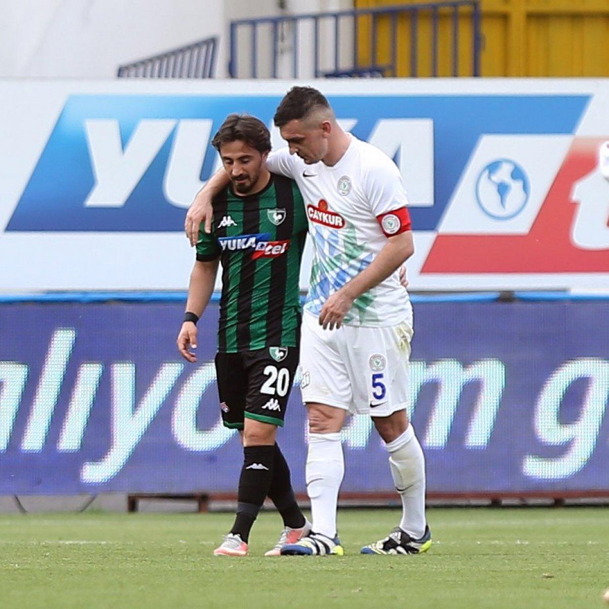 Rizespor'a yenilen Denizlispor küme düştü