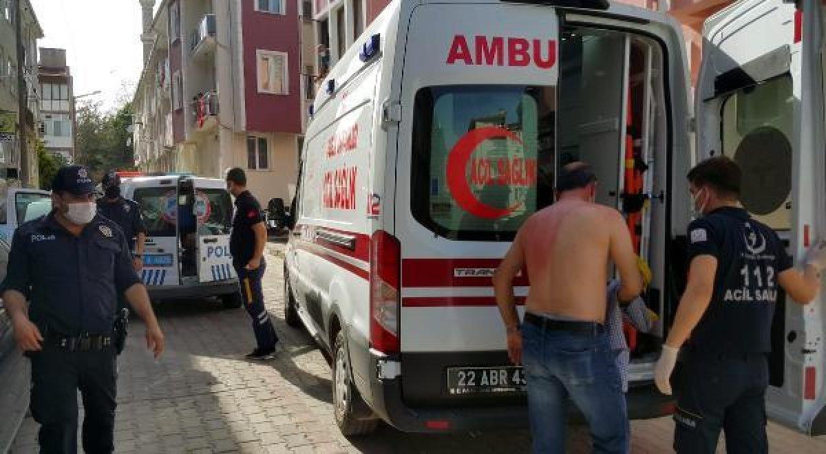 Edirne'de komşusunun üzerine kaynar su döktü