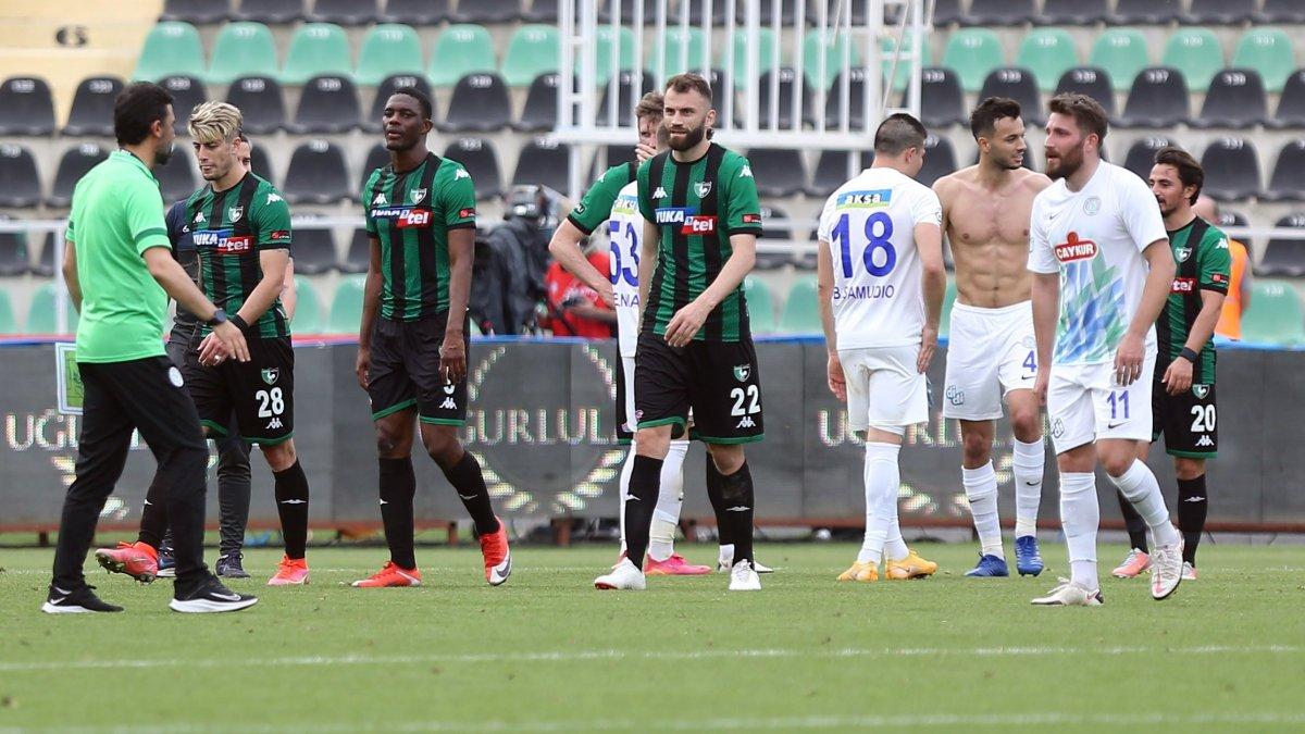 Rizespor'a yenilen Denizlispor küme düştü