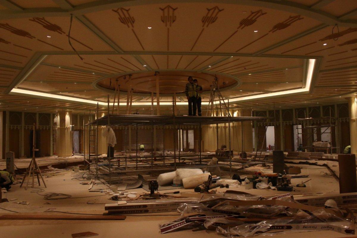 Taksim Camii'nde son rötuşlar