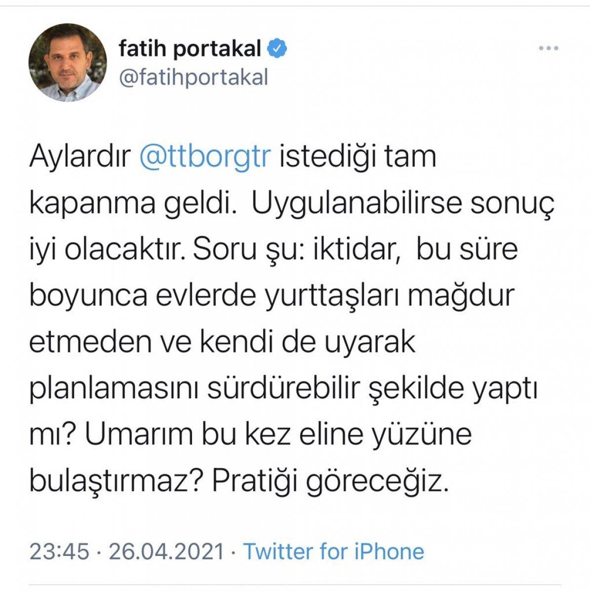 Fatih Portakal'dan tepki çeken doğum günü partisi