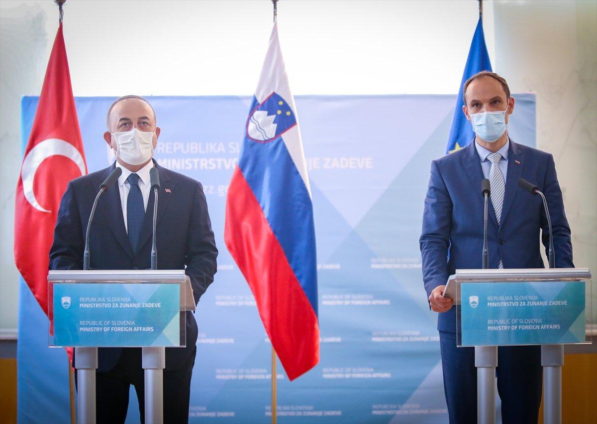 Mevlüt Çavuşoğlu, Slovenya'da