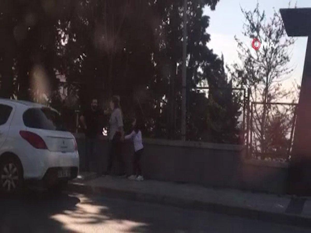 İstanbul'da kocasıyla kavga eden kadından şaşırtan tepki
