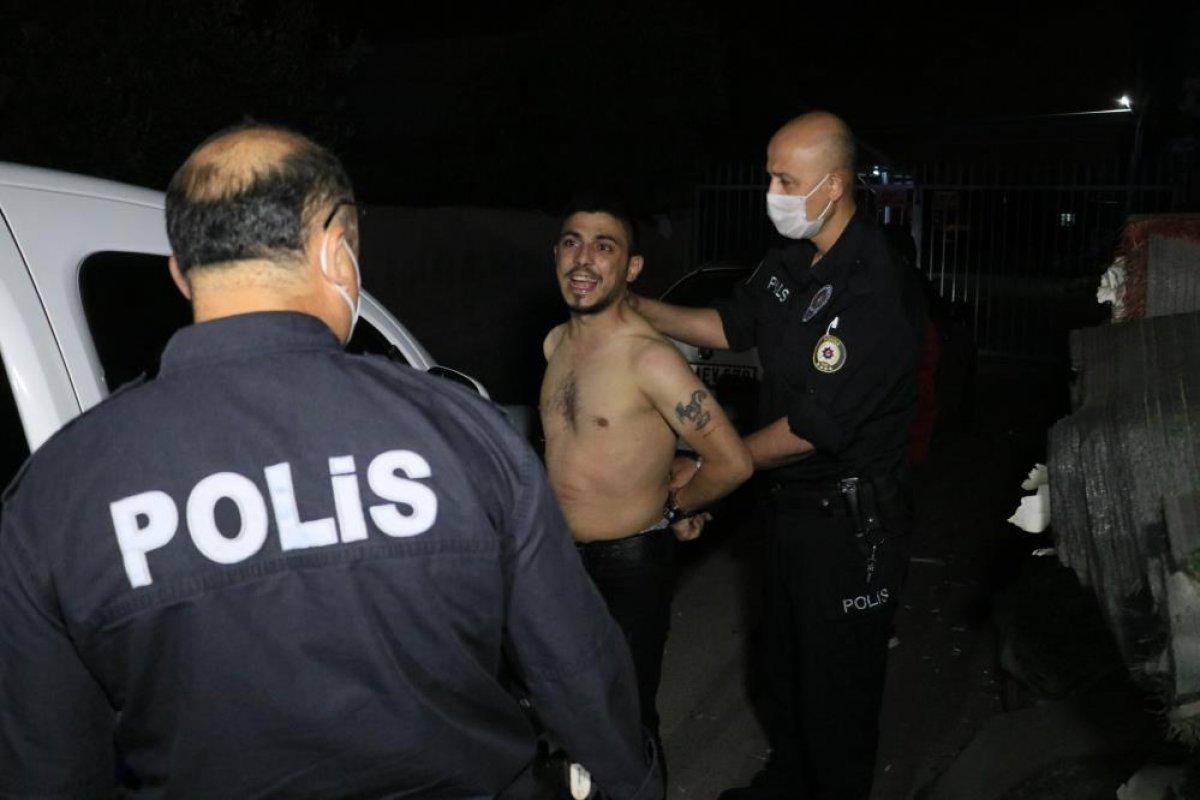 Adana'da polisten 4 kilometre kaçabildi