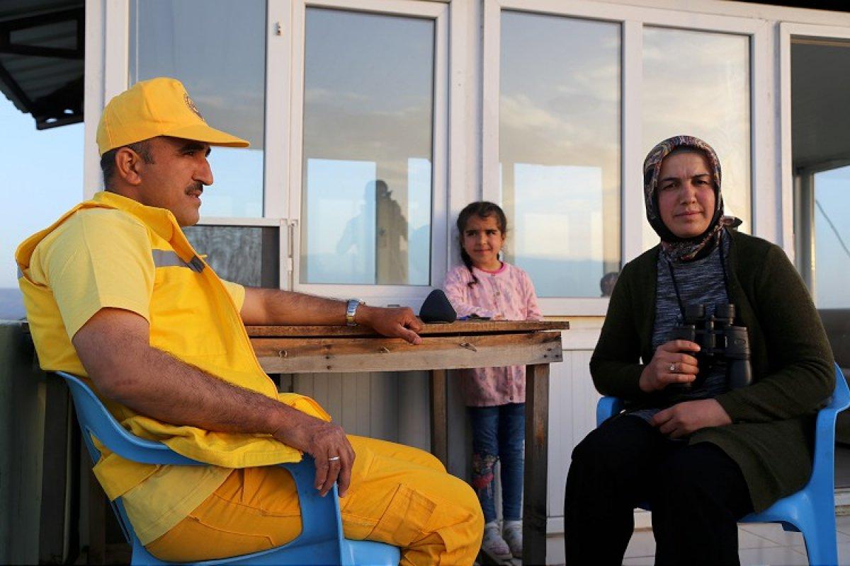 Gaziantep'te 1150 rakımda gözetmenlik yapıyor