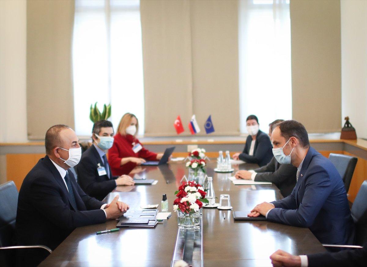 Mevlüt Çavuşoğlu, Slovenya'da