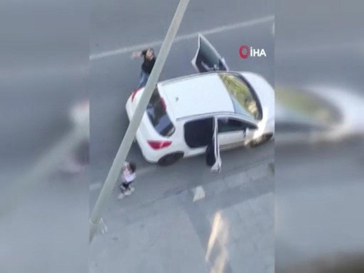 İstanbul'da kocasıyla kavga eden kadından şaşırtan tepki