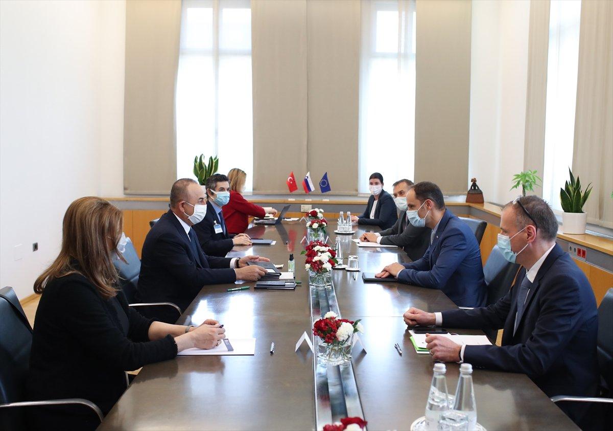 Mevlüt Çavuşoğlu, Slovenya'da