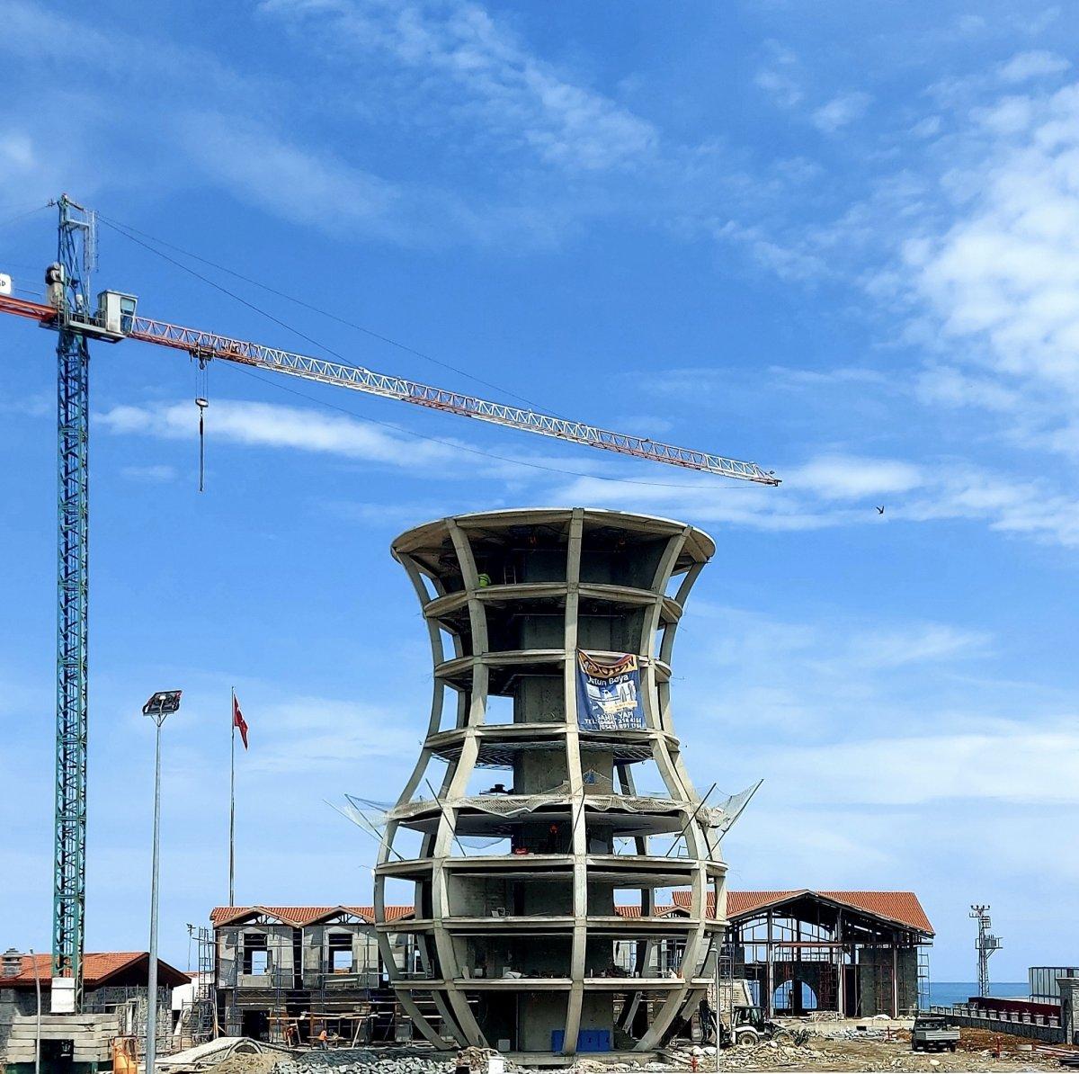 Rize’de Çay Çarşısı'nın yapımı devam ediyor