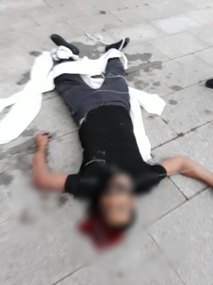 Maltepe'de karantina yurdundan kaçmak isterken öldü