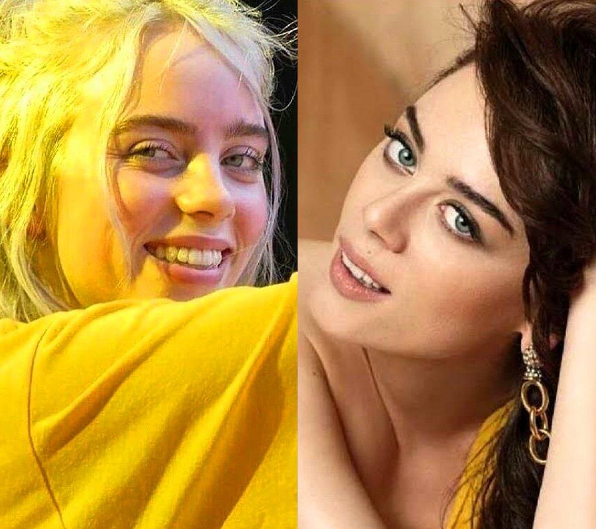 Billie Eilish, Demet Evgar'a benzetildi