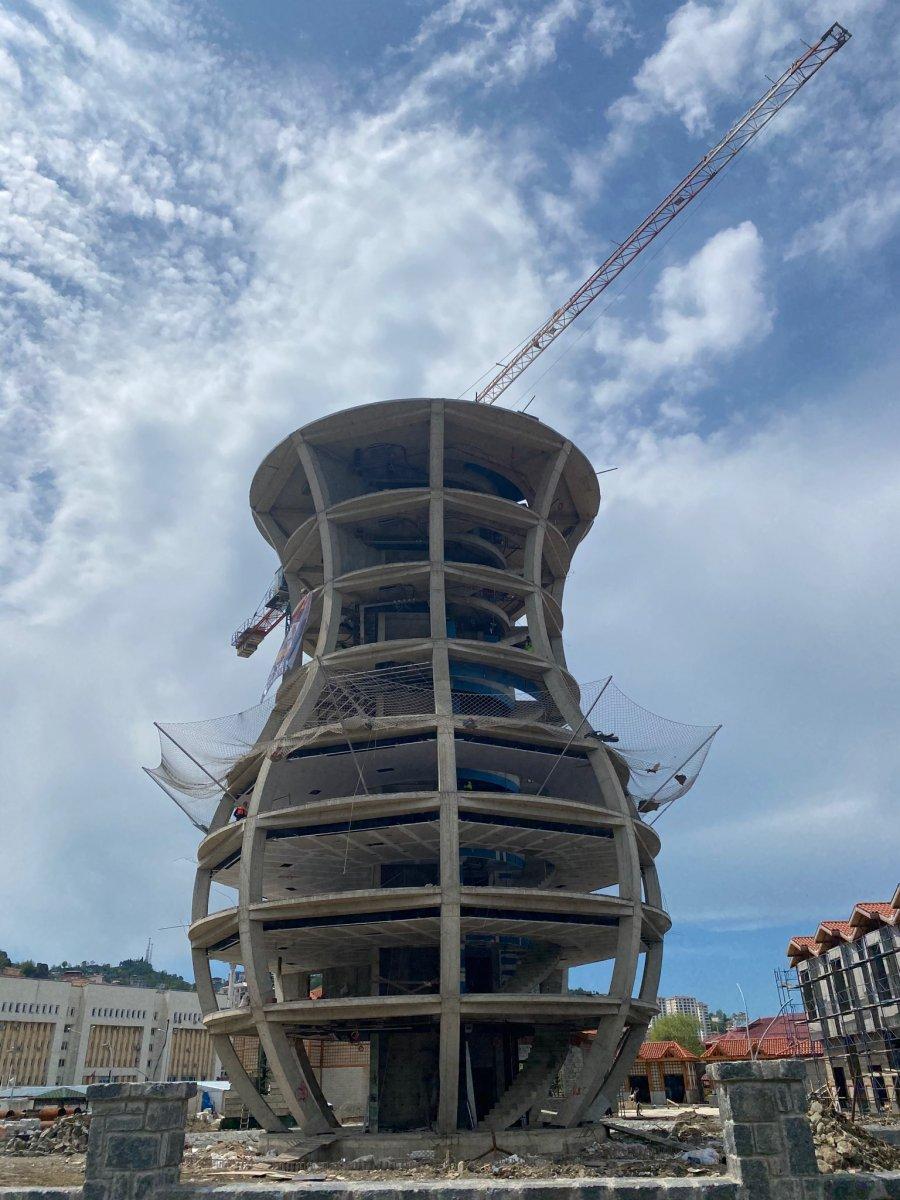 Rize’de Çay Çarşısı'nın yapımı devam ediyor