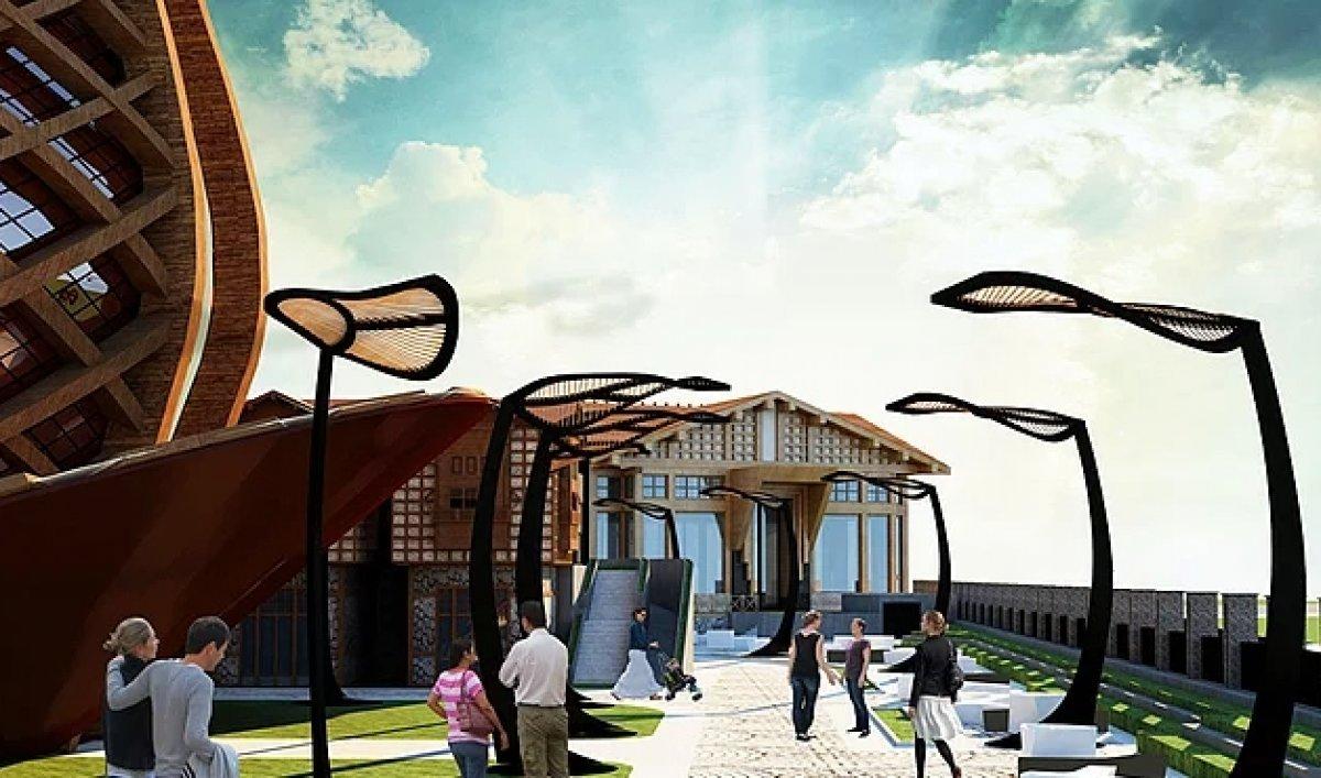 Rize’de Çay Çarşısı'nın yapımı devam ediyor