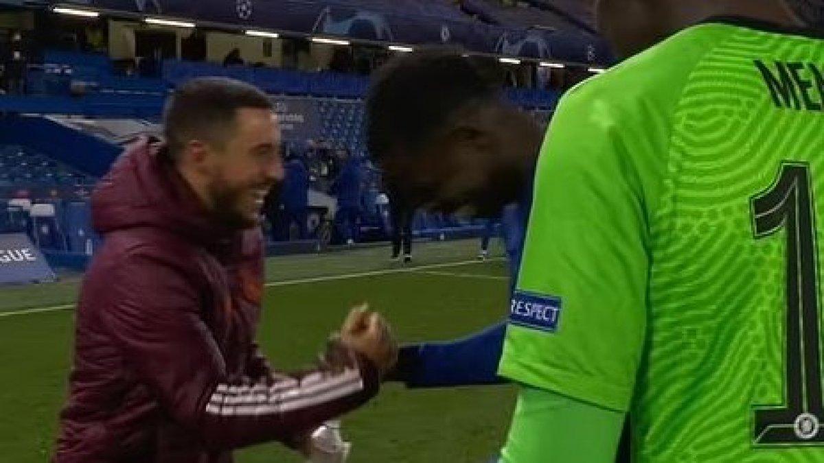 Eden Hazard'ın maç sonu görüntüleri tepki çekti