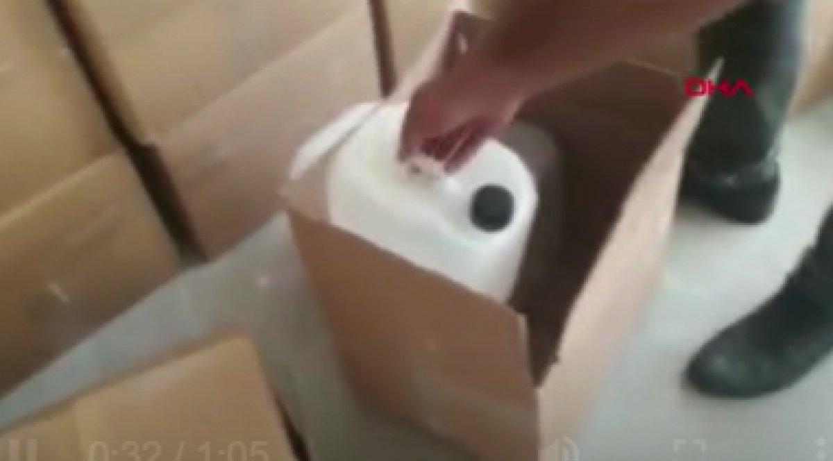 Başakşehir'de 4,5 ton etil alkol ele geçirildi